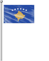 Nationalflagge Kosovo