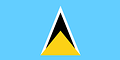 Nationalflagge St. Lucia