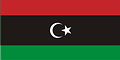 Nationalflagge Libyen
