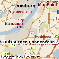&Uuml;bersichtskarte Duisburg